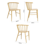 Bolero Harrowdene Metal Side Chairs Wood Effect (2 Pack)
