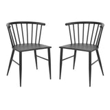 Bolero Harrowdene Black Spindle Chairs (2 Pack)