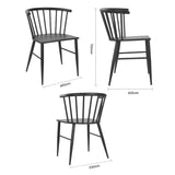 Bolero Harrowdene Black Spindle Chairs (2 Pack)
