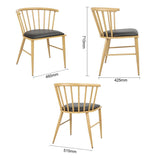 Bolero Harrowdene Padded Metal Side Chairs Wood Effect (2 Pack)