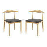 Bolero Camden Padded Interior Chairs (2 Pack)