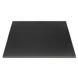 Bolero Matte Black Square Outdoor Table Top 700mm