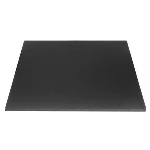 Bolero Matte Black Square Outdoor Table Top 700mm