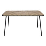 Bolero Santorini Rectangular Table Wood Effect 1400mm