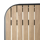 Bolero Santorini Rectangular Table Wood Effect 1400mm