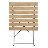 Bolero Perth Pavement Style Square Table Wood Effect