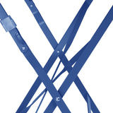 Bolero Perth Dark Navy Pavement Style Steel Table Square 600mm