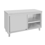 Vogue Standing Floor Cupboard Stainless Steel 900x1500x600mm