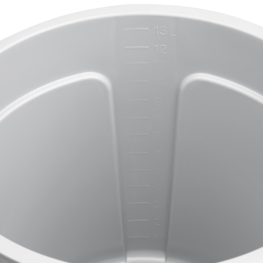 Jantex Grey Graduated Bucket with Pouring Lip 14ltr