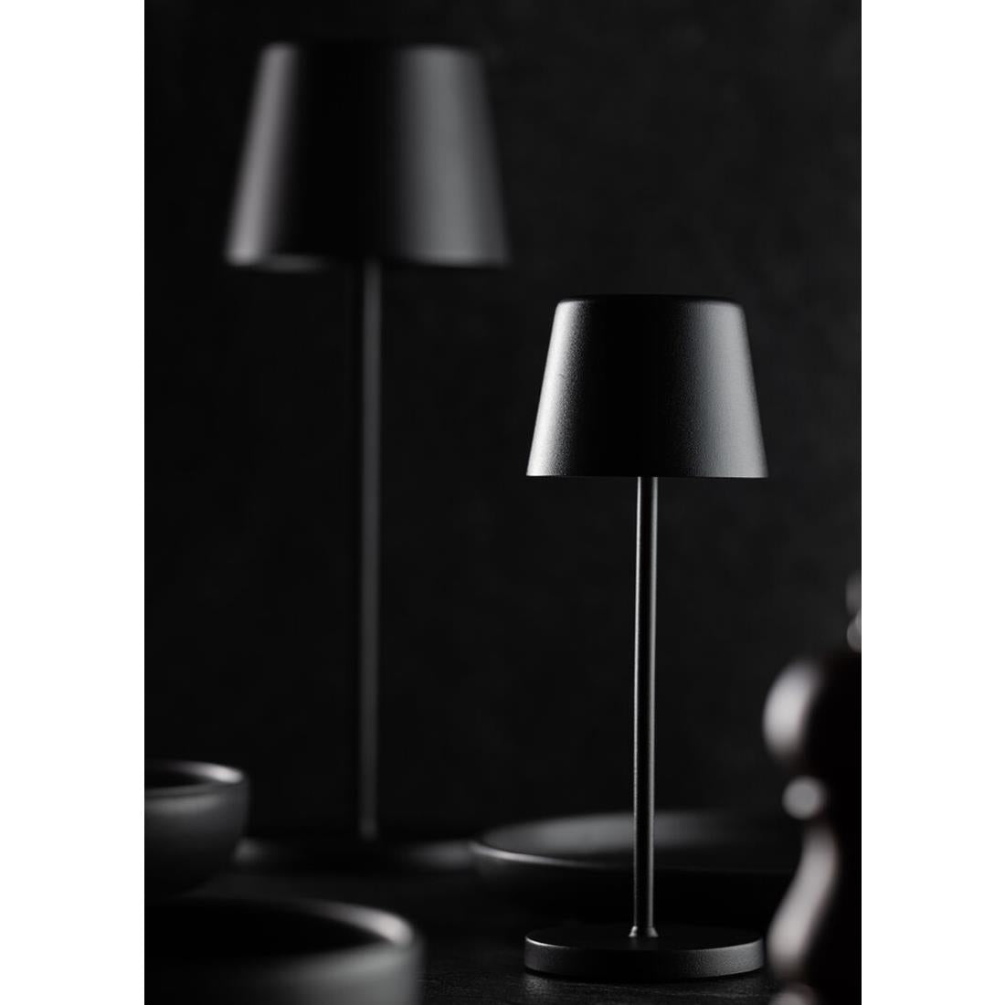 Utopia Bermuda Micro LED Cordless Table Lamp 210mm Black (6 Pack)