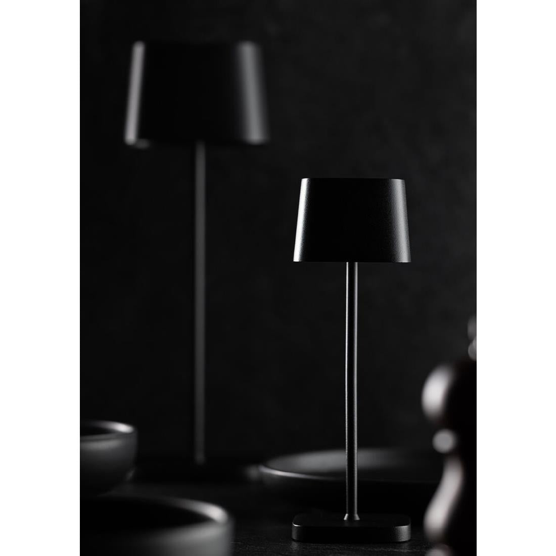 Utopia Montego Micro LED Cordless Table Lamp 200mm Black (6 Pack)