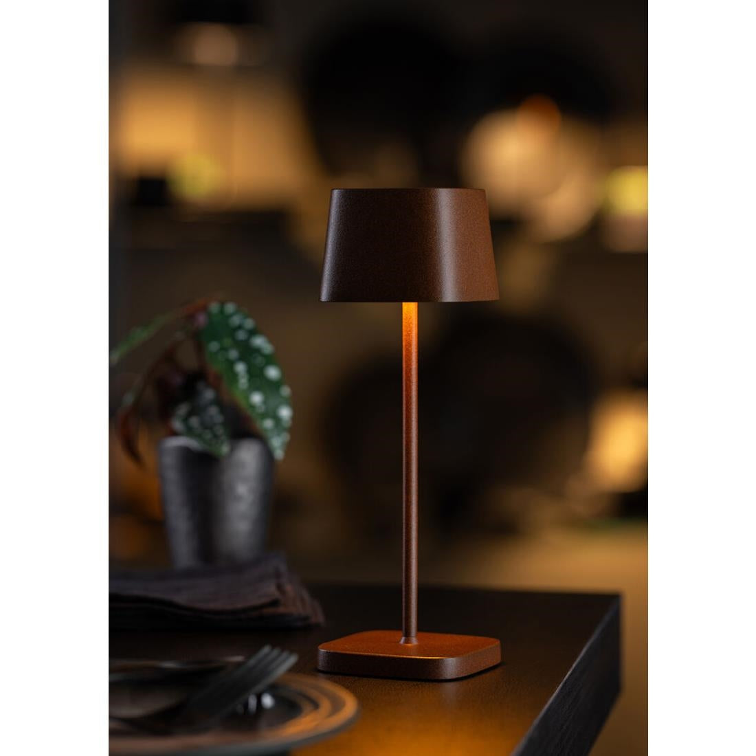 Utopia Montego Micro LED Cordless Table Lamp 200mm Corten (6 Pack)