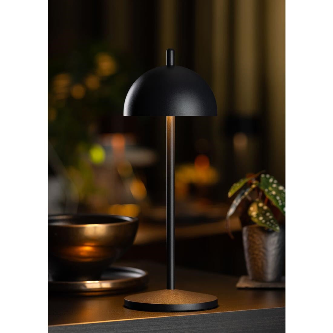 Utopia Antigua LED Cordless Table Lamp 300mm Black (6 Pack)