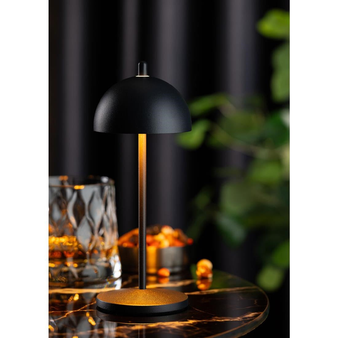 Utopia Antigua Micro LED Cordless Table Lamp 200mm Black (6 Pack)