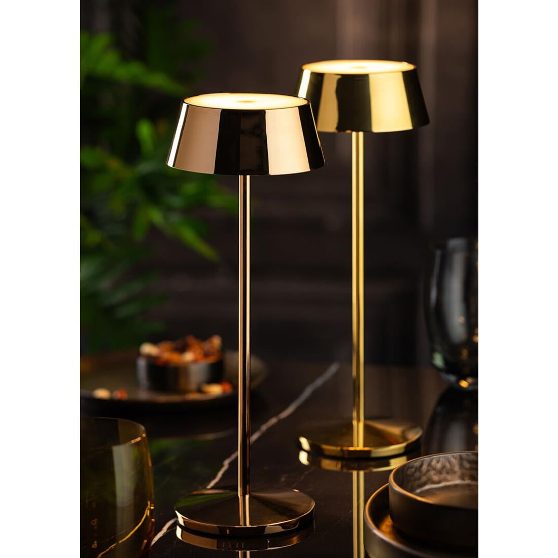 Utopia Martinique LED Cordless Table Lamp 300mm Gold (6 Pack)