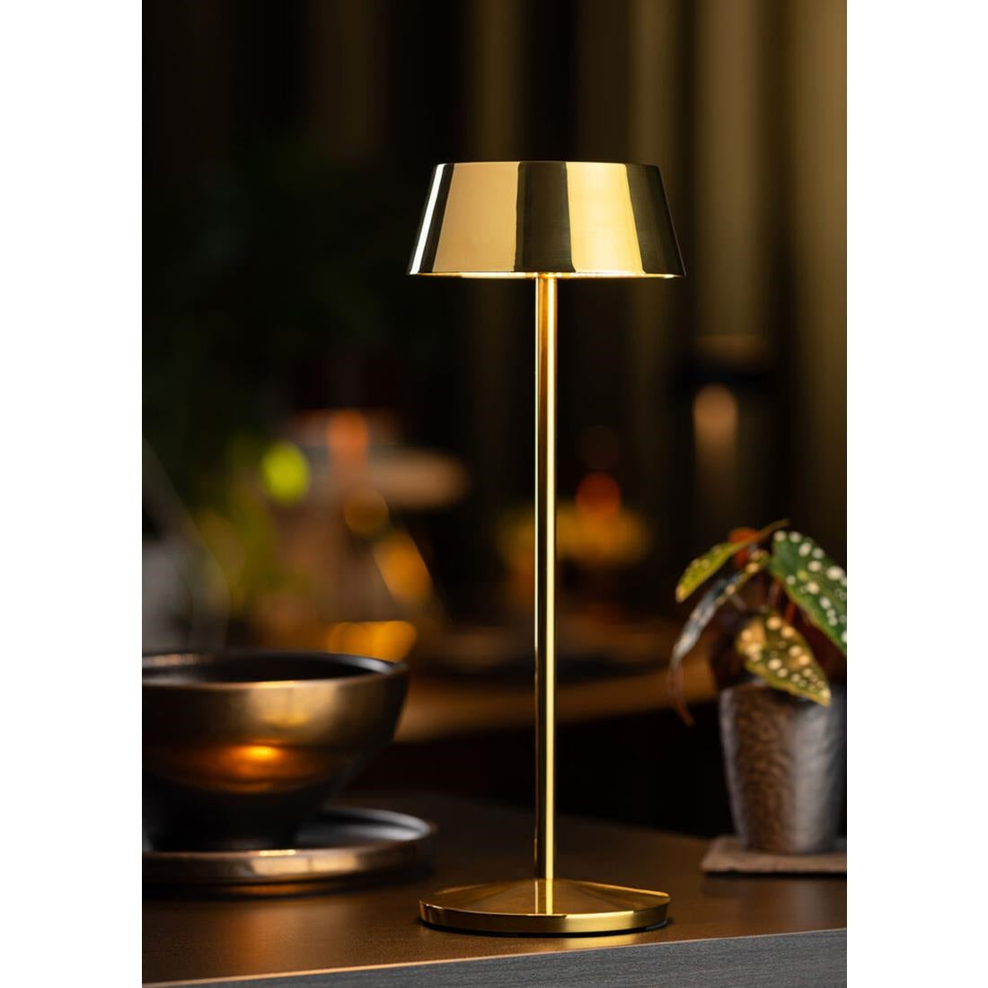 Utopia Martinique LED Cordless Table Lamp 300mm Gold (6 Pack)