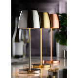 Utopia Montserrat LED Cordless Table Lamp 300mm Brushed Gold (6 Pack)