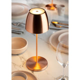 Utopia Montserrat LED Cordless Table Lamp 300mm Brushed Copper (6 Pack)