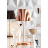 Utopia Dominica LED Cordless Table Lamp 260mm Brushed Copper (6 Pack)