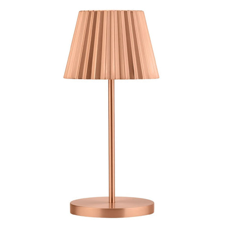 Utopia Dominica LED Cordless Table Lamp 260mm Brushed Copper (6 Pack)
