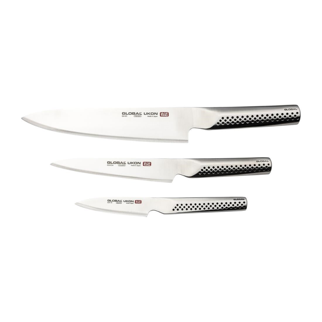 Global Knives Ukon Range 'Sakura' 3-Piece Knife Set
