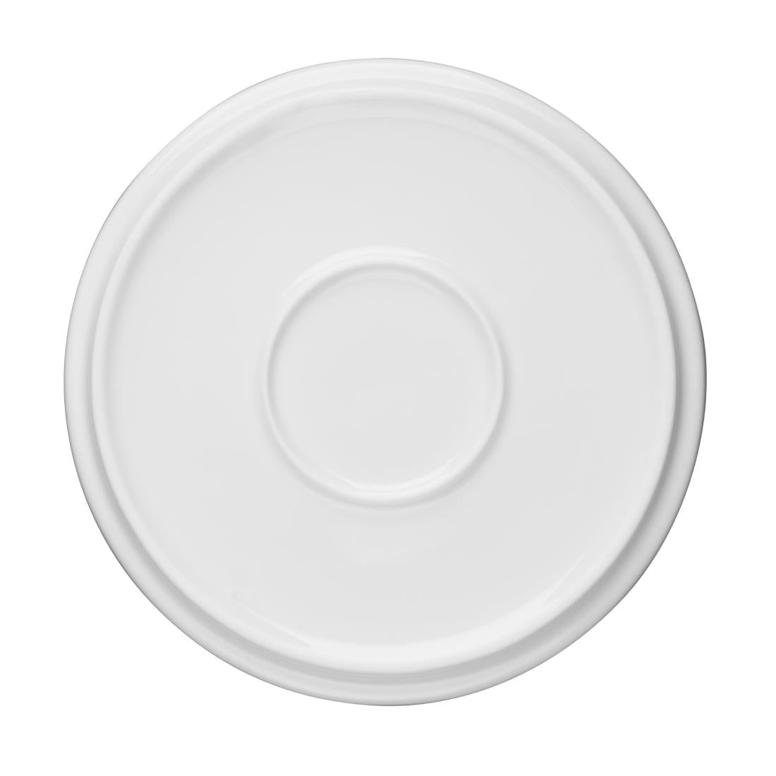 Olympia Whiteware Flat Round Plates 150mm (6 Pack)