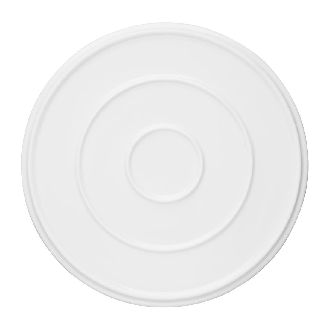 Olympia Whiteware Flat Round Plates 268mm (4 Pack)