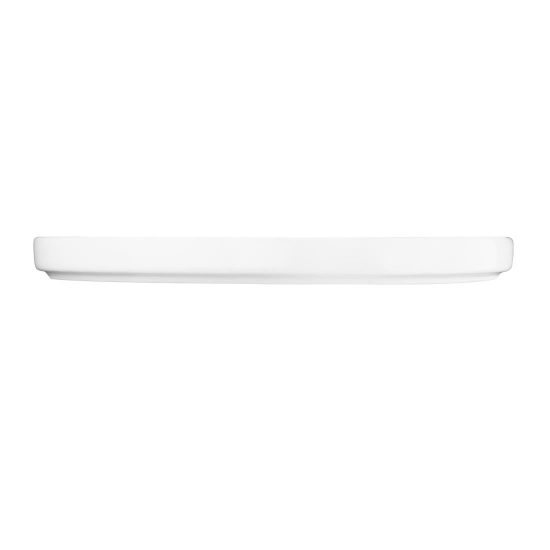 Olympia Whiteware Flat Round Plates 268mm (4 Pack)