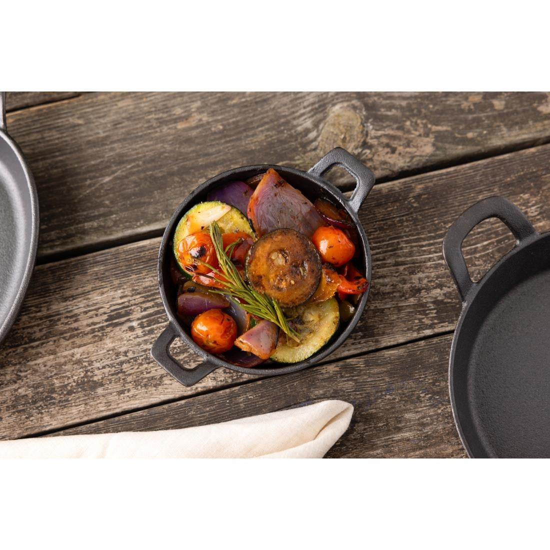 Olympia Cast Iron Round Eared Dish 120mm