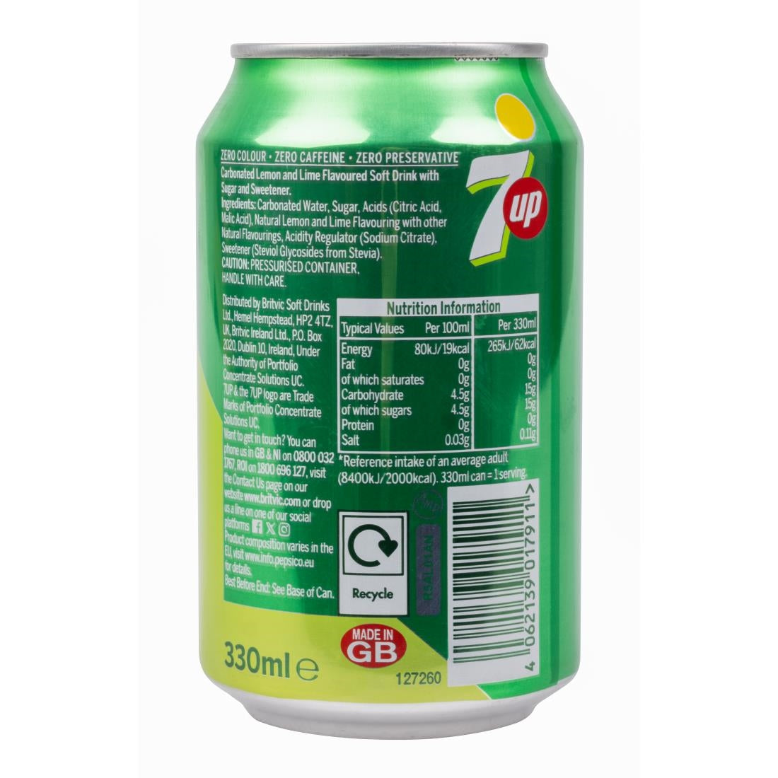 7UP Cans 330ml (24 Pack)