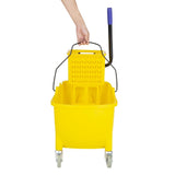 Jantex 30ltr Mop Bucket with Foot Pedal release - Yellow