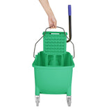 Jantex 30ltr Mop Bucket with Foot Pedal release - Green