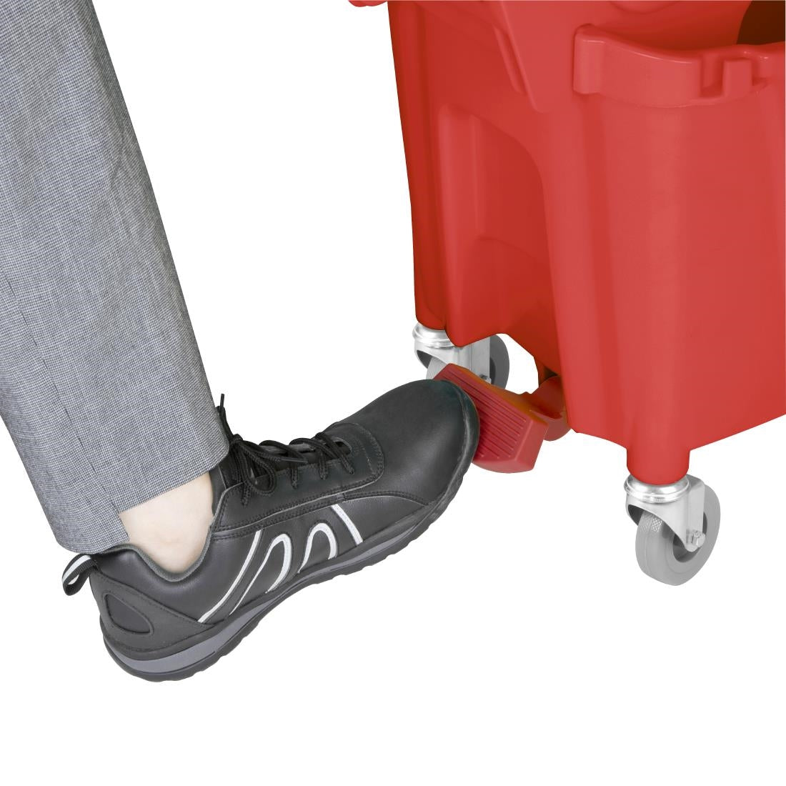 Jantex 30ltr Mop Bucket with Foot Pedal release - Red