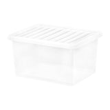 Wham Crystal Storage Box and Lid 37Ltr
