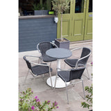 Bolero Aluminium Round Table Top Dark Grey 580mm