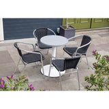 Bolero Aluminium Round Table Top Light Grey 580mm