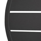 Bolero Aluminium Round Table Top Black 580mm