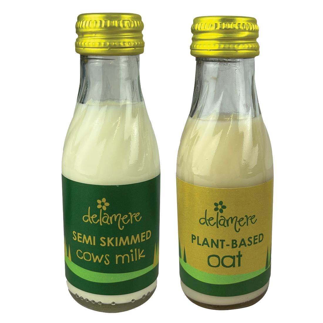 Delamere Dairy Mini Semi-Skimmed Milk 97ml (24 Pack)