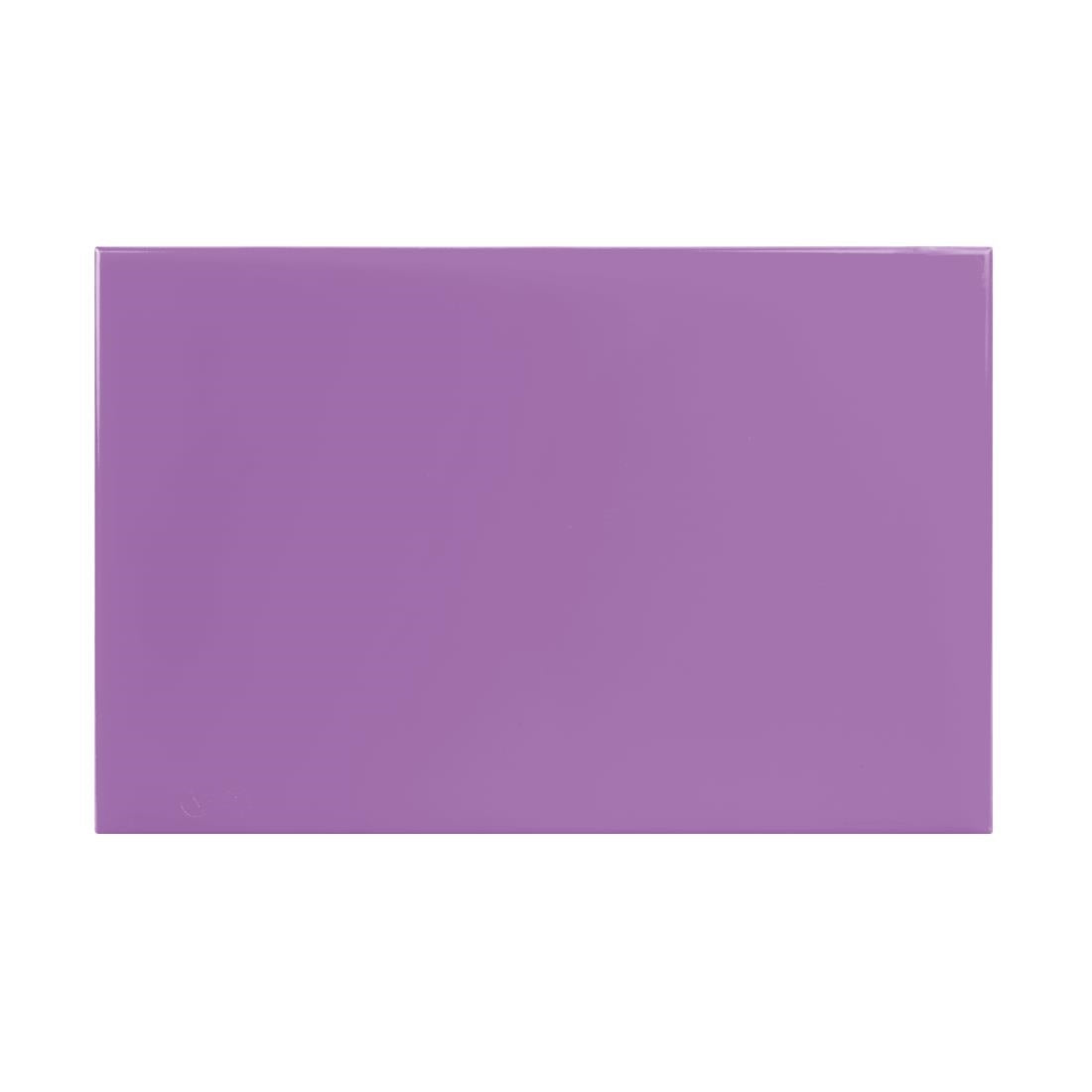 Hygiplas High Density Antibacterial Purple Chopping Board 450x305x10mm