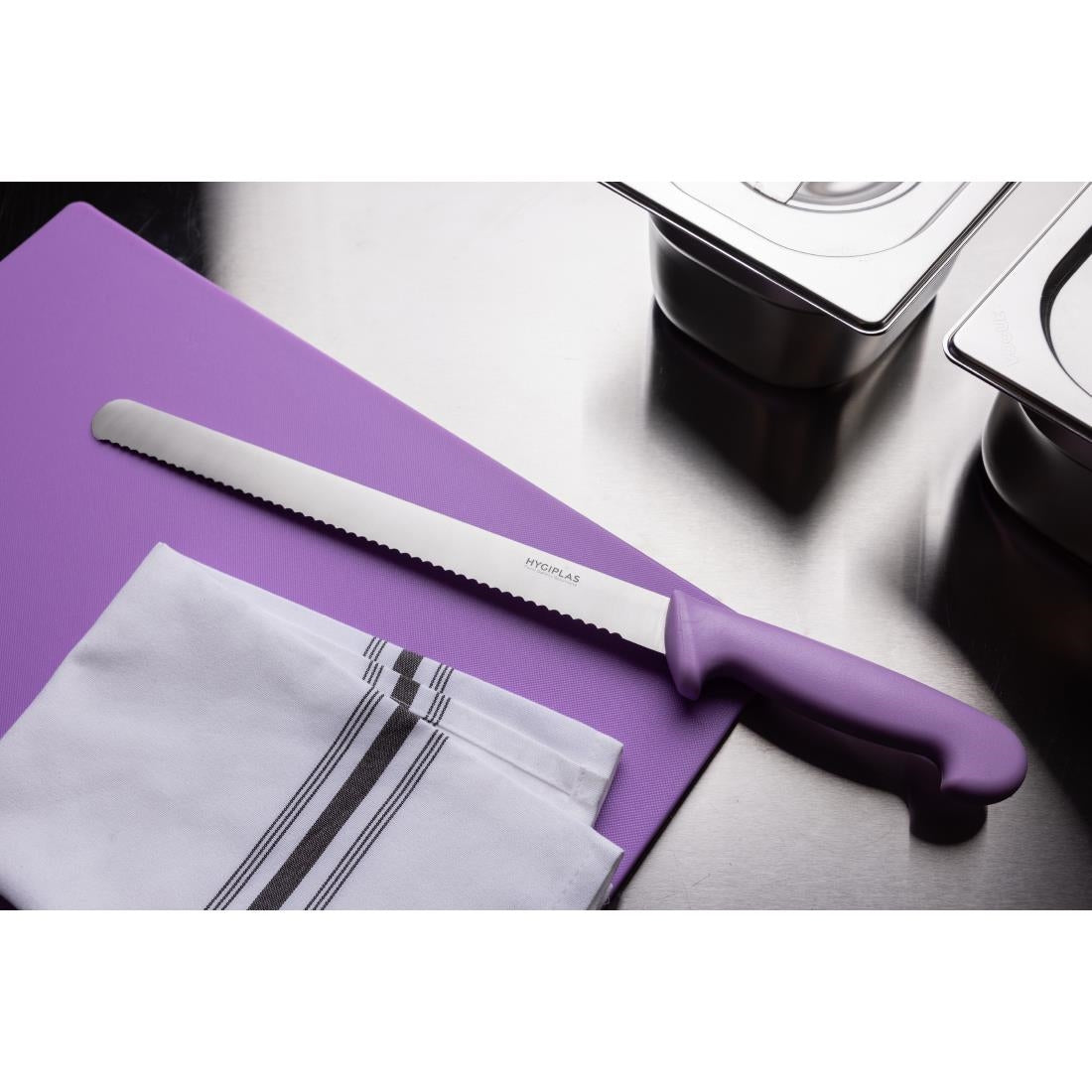 Hygiplas Serrated Slicer Purple 30cm