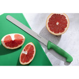 Hygiplas Serrated Slicer Green 24.8cm