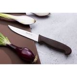 Hygiplas Vegetable Knife Serrated Brown 10.5cm
