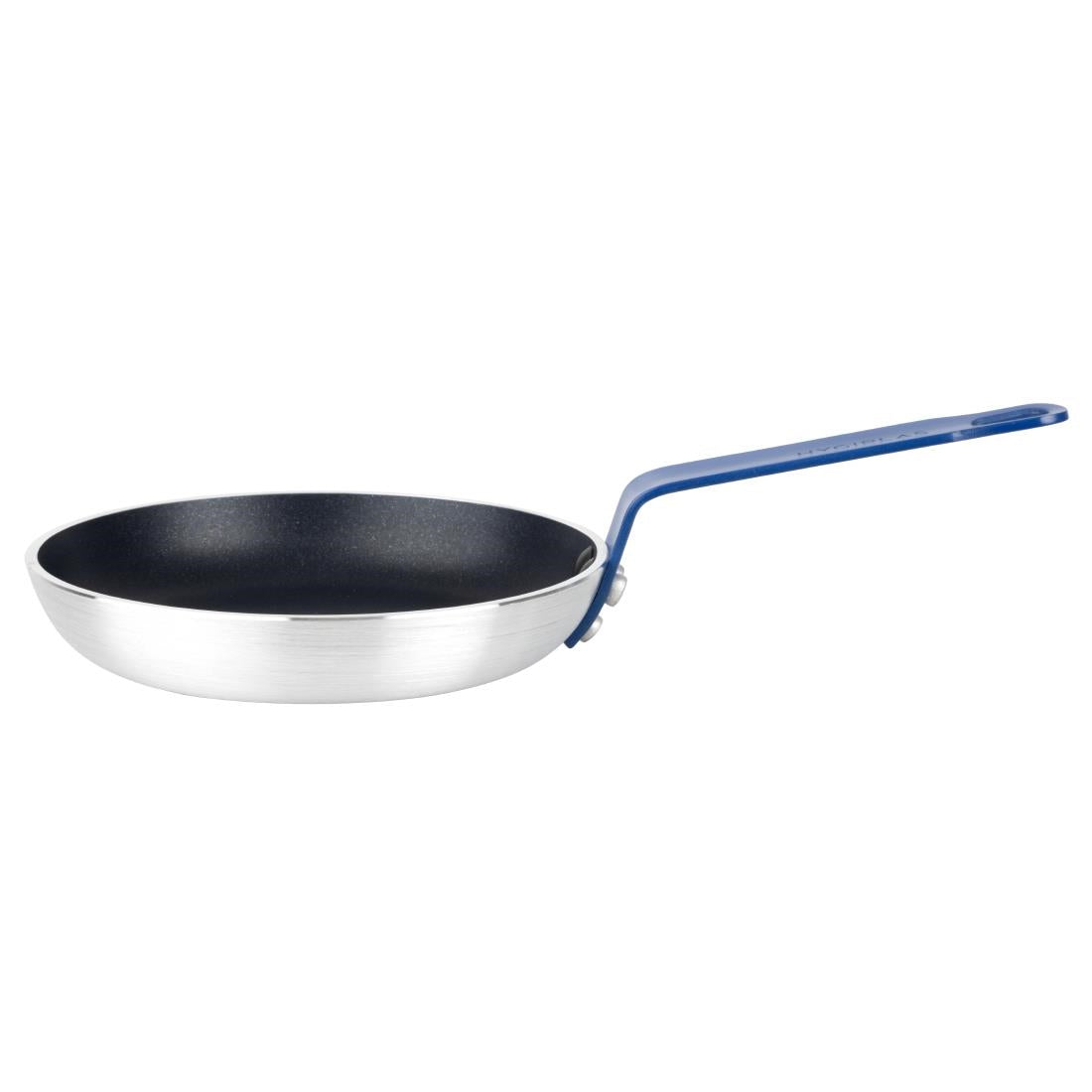 Hygiplas Aluminium Non-Stick Teflon Platinum Plus Frying Pan with Blue Handle 19cm