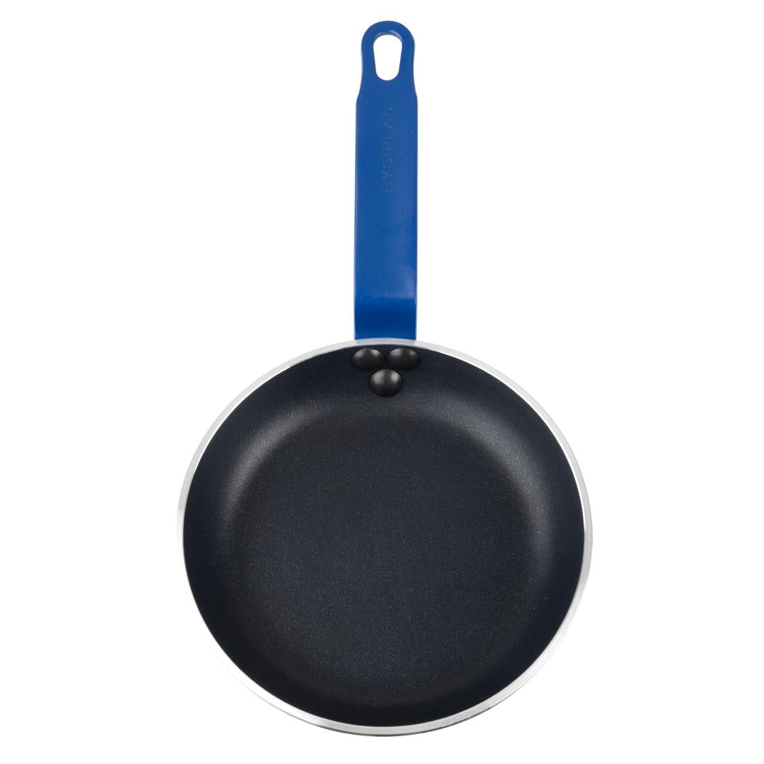 Hygiplas Aluminium Non-Stick Teflon Platinum Plus Frying Pan with Blue Handle 19cm