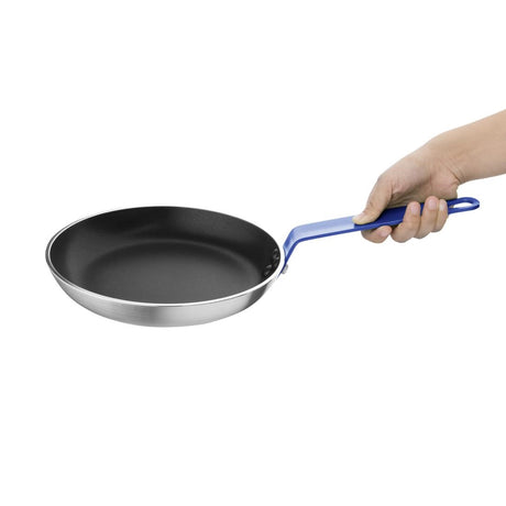 Hygiplas Aluminium Non-stick Teflon Platinum Plus Frying Pan with Blue Handle 24cm