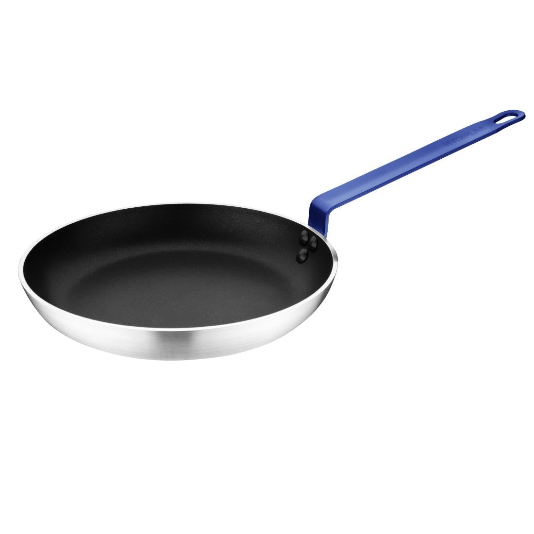 Hygiplas Aluminium Non-Stick Teflon Platinum Plus Frying Pan with Blue Handle 28cm