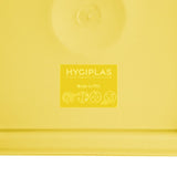 Hygiplas Square Food Storage Container Lid Yellow Large