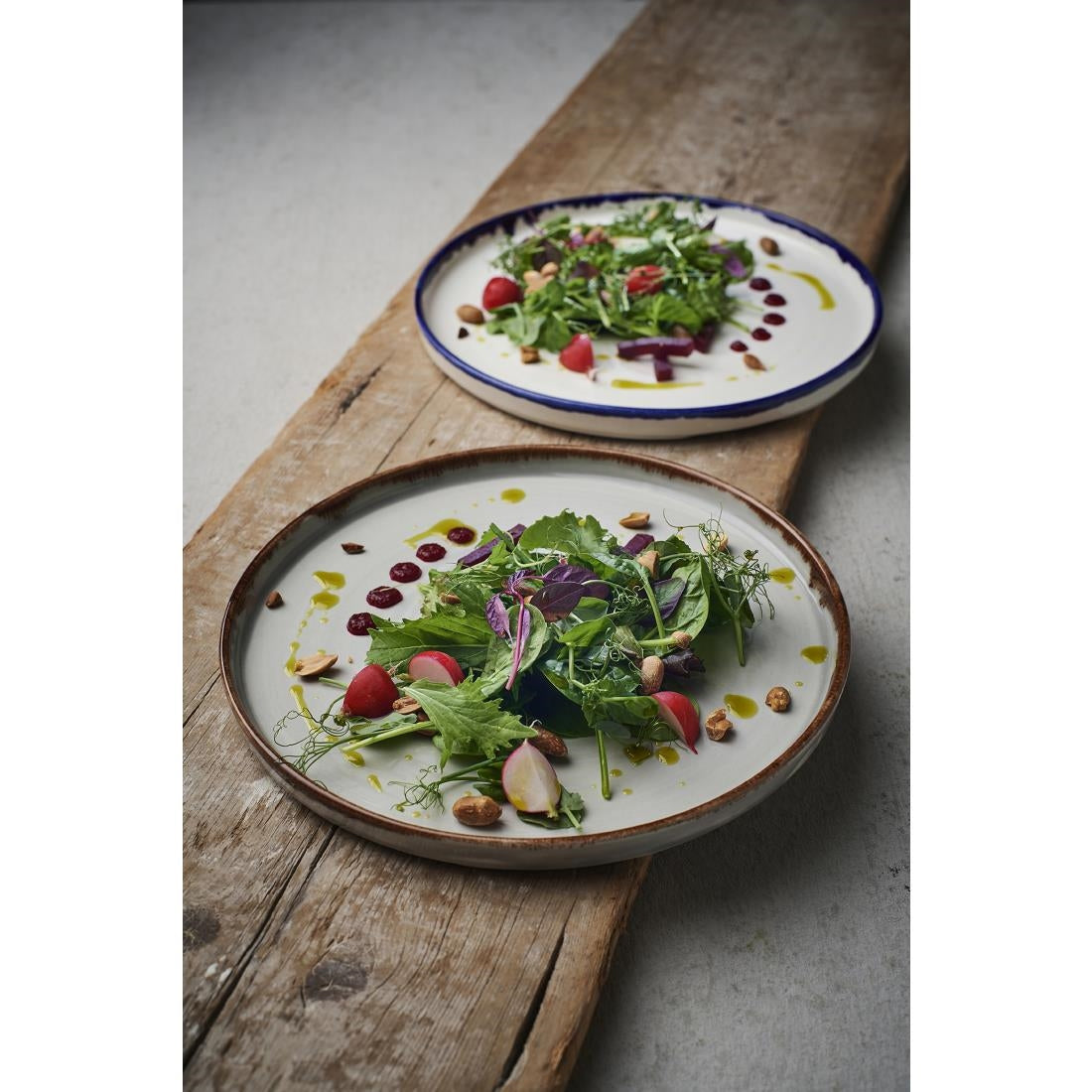 Dudson Harvest Walled Plates Ink 210mm (6 Pack)