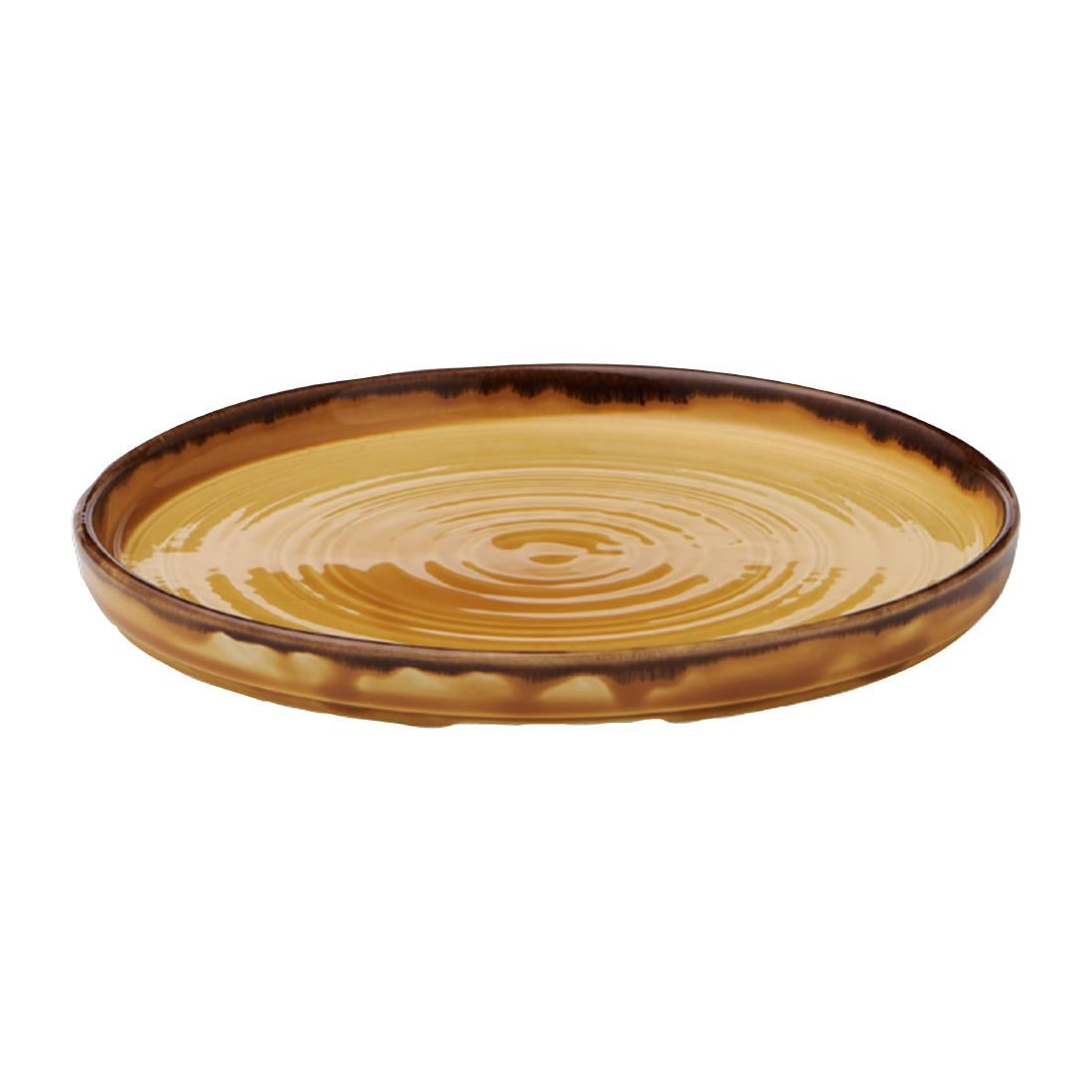 Dudson Harvest Walled Plates Mustard 210mm (6 Pack)