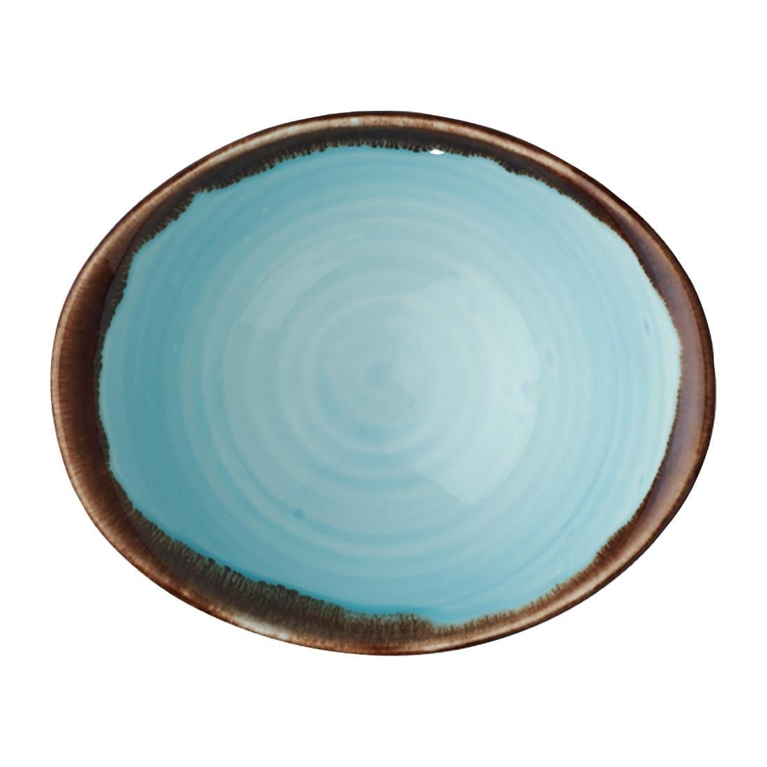 Dudson Harvest Deep Bowls Turquoise 174mm (6 Pack)